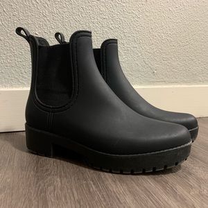 Black Rain Boots - Short